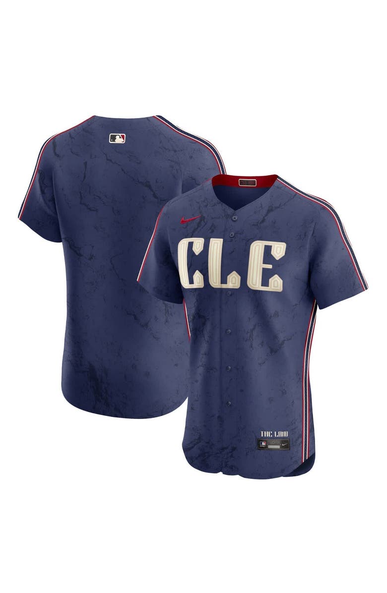Nike Men's Nike Navy Cleveland Guardians City Connect Elite Jersey, Main, color, Navy