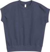 Zella Go Easy Terry Cotton Blend Sweatshirt