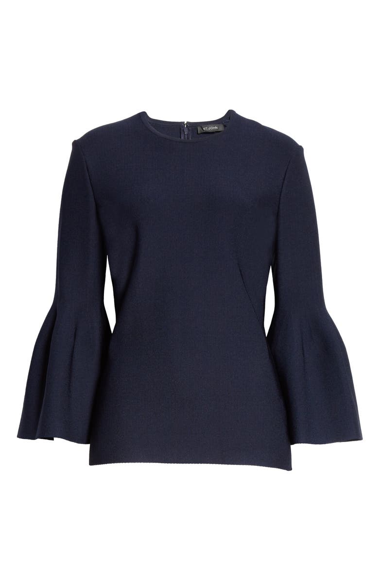 St. John Evening Sculptural Milano Sweater, Alternate, color,