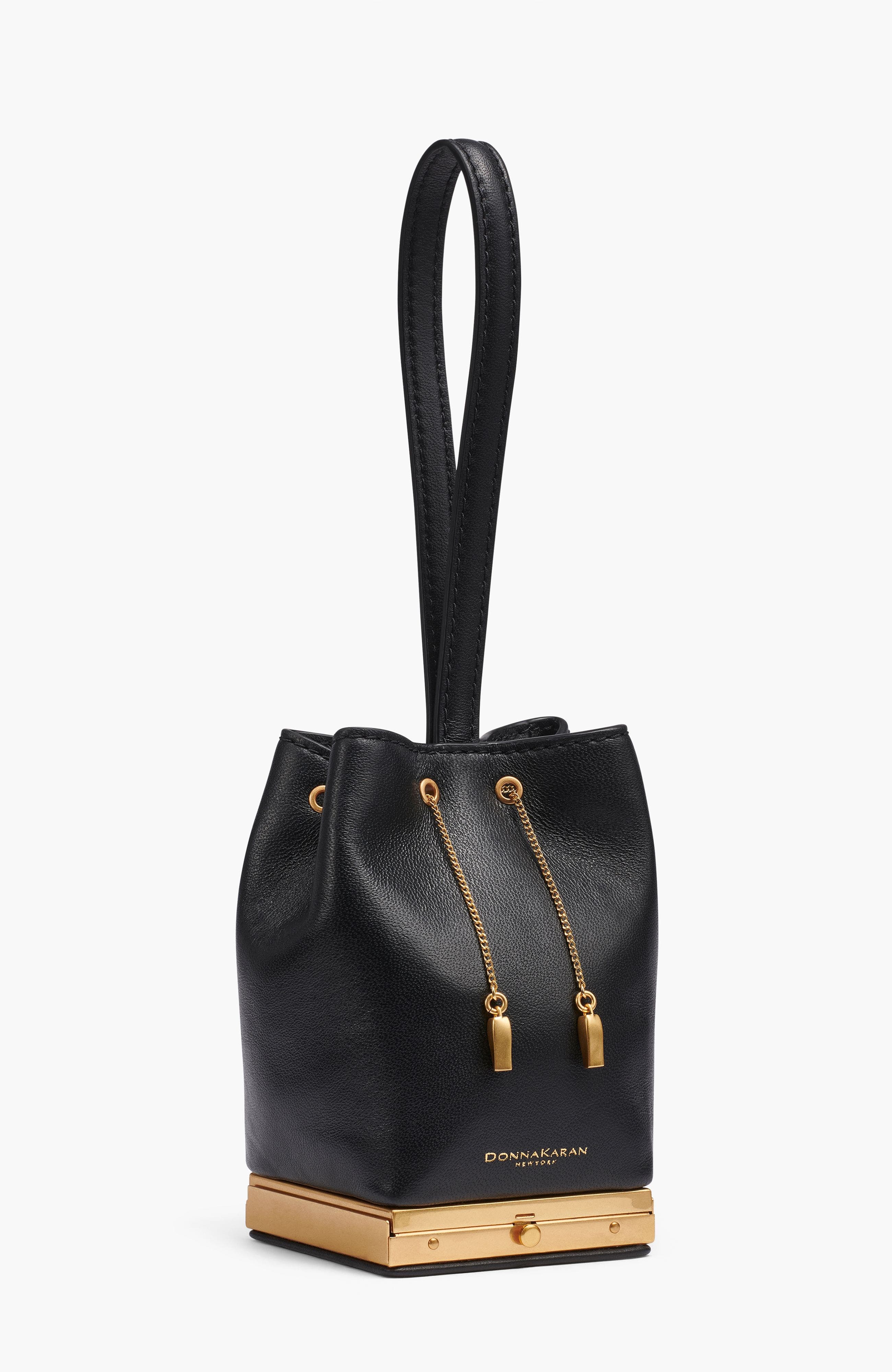 Donna Karan New York Sisal Clutch, Alternate, color, Blk/Gold