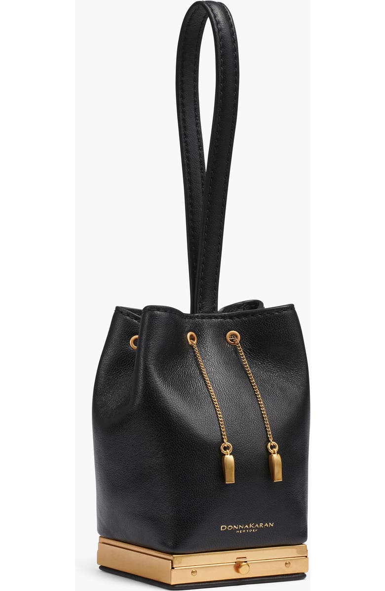 Donna Karan New York Sisal Clutch, Alternate, color, Blk/Gold