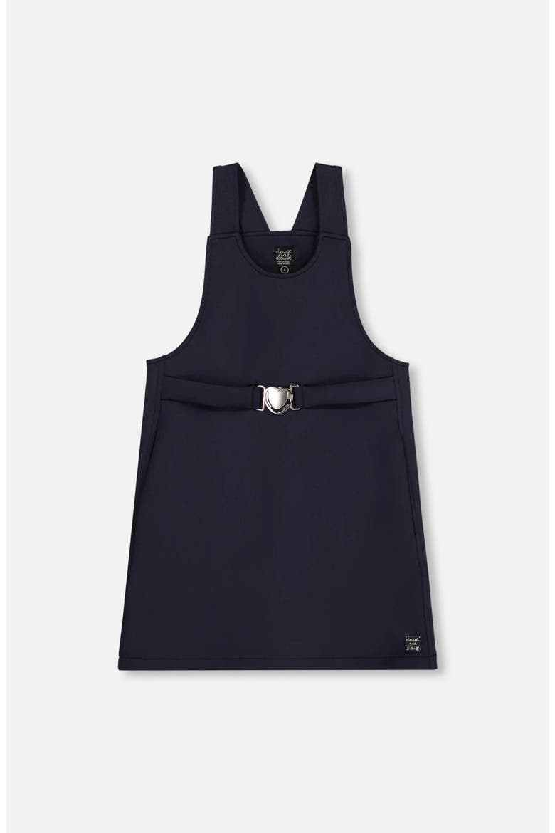 Milano Jumper Dress, Main, color, Navy Blue with Buckle Detail