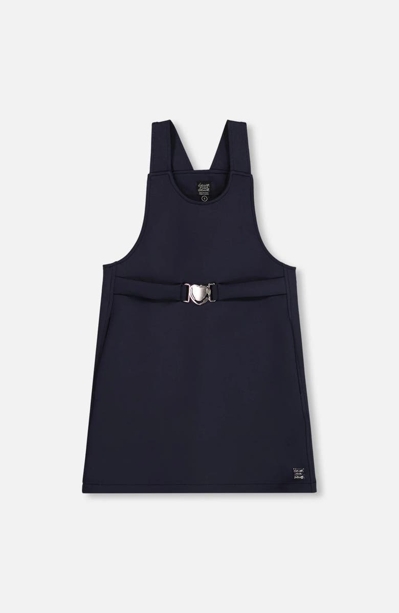Deux par Deux Milano Jumper Dress, Main, color, Navy Blue With Buckle Detail