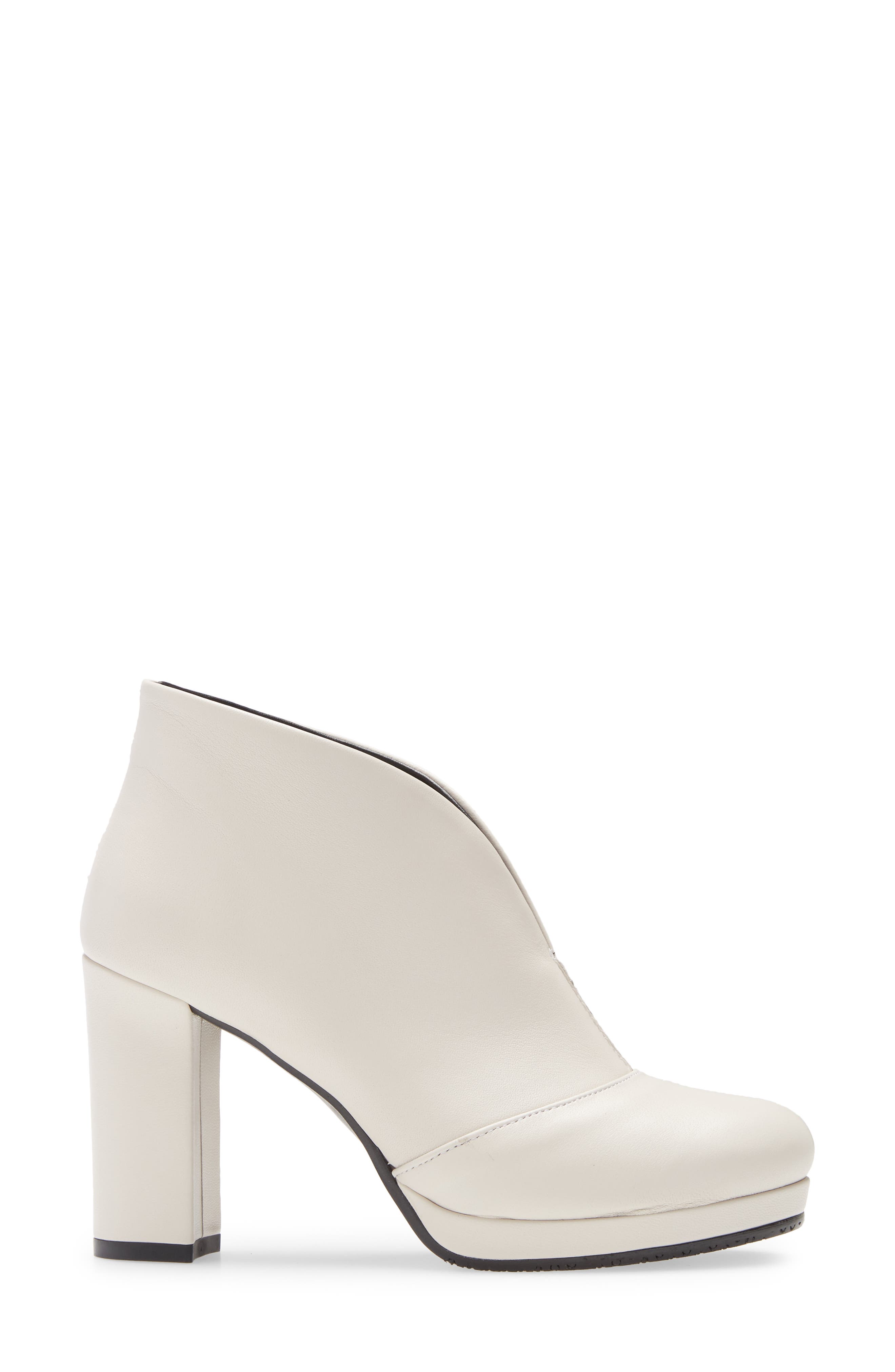 Noble Bootie, Alternate, color, WHITE LEATHER