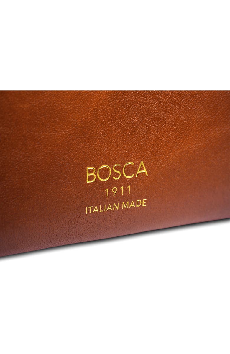 Bosca Hard Burn Leather Card Case, Alternate, color, 