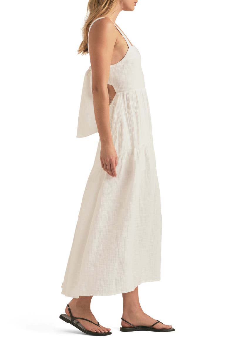 Favorite Daughter The Go To Tiered Bow Cotton Gauze Sundress, Alternate, color,
