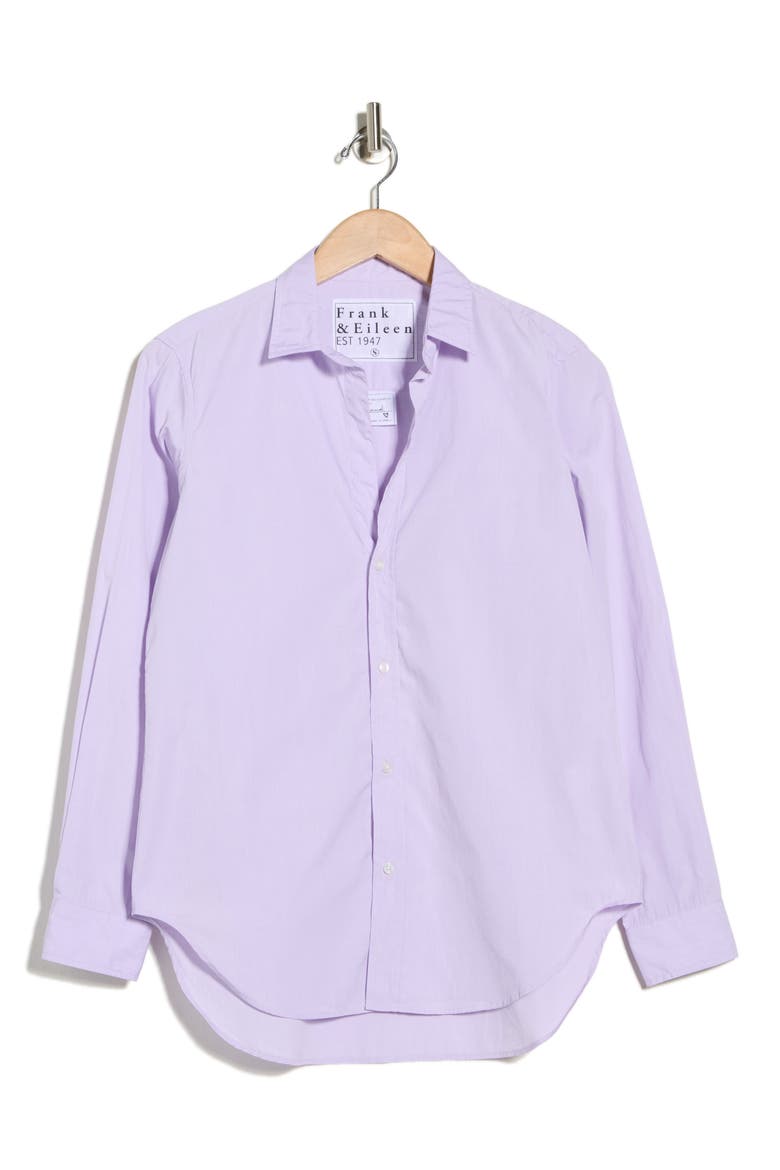 Cotton Button-Up Shirt, Alternate, color, LIGHT PURPLE