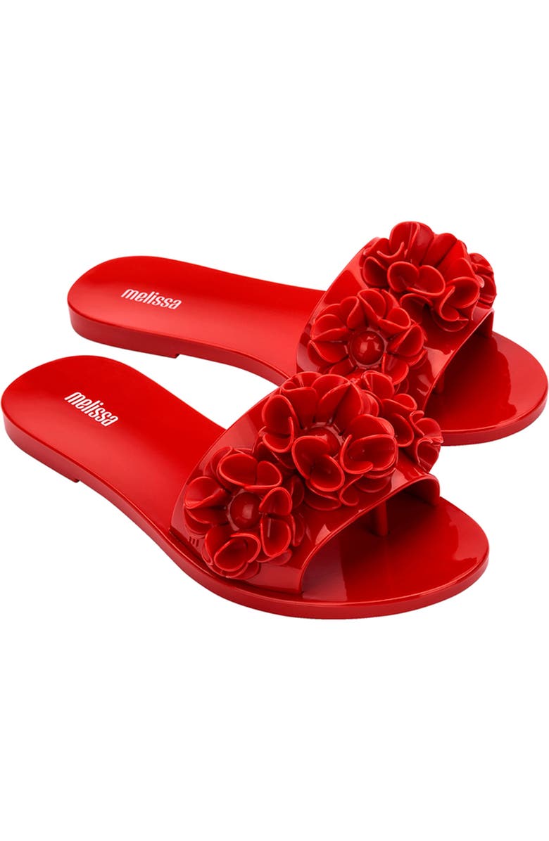 Melissa Babe Springtime Slide Sandal, Main, color, Red