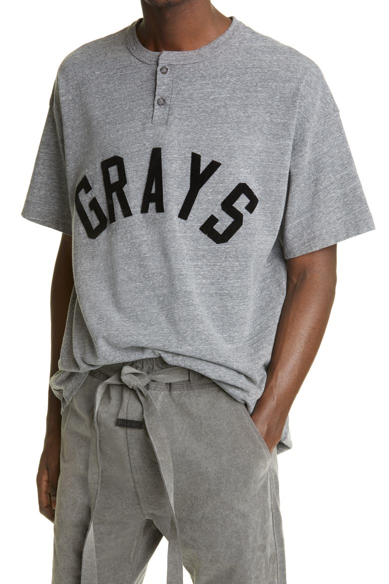 Grays Baseball Henley (Nordstrom Exclusive), Alternate, color, DARK HEATHER GREY