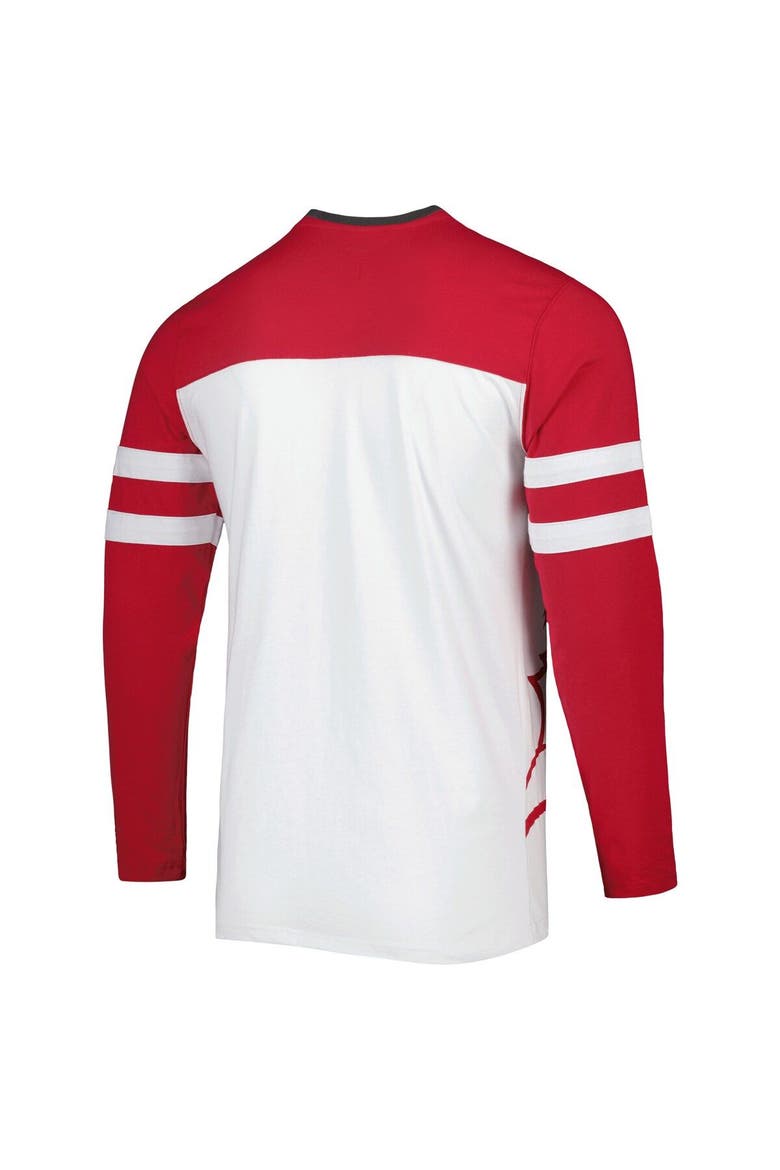 Men's Starter Red/White Tampa Bay Buccaneers Halftime Long Sleeve T-Shirt, Alternate, color, Red