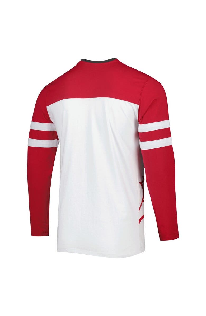 STARTER Men's Starter Red/White Tampa Bay Buccaneers Halftime Long Sleeve T-Shirt, Alternate, color, Red