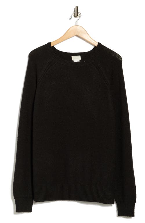 Caslon ® Raglan Sleeve Sweater In Black