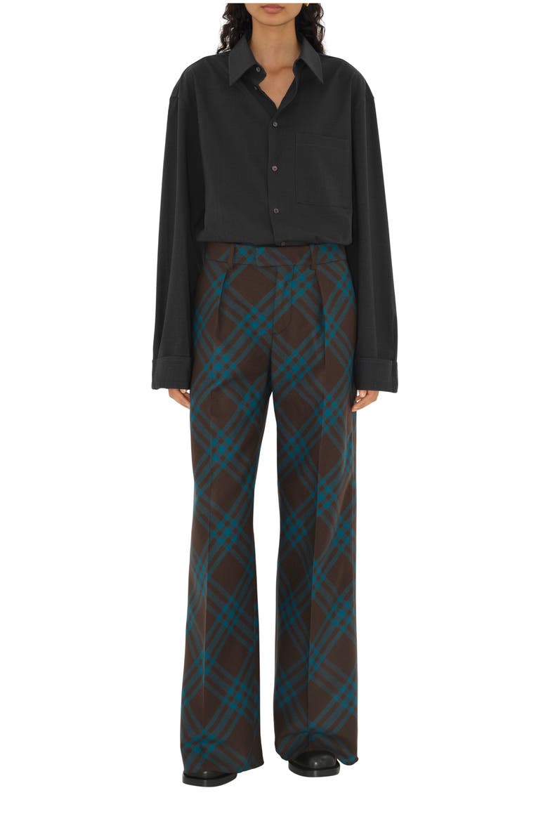 Burberry Wool Tailored Trousers, Main, color, 