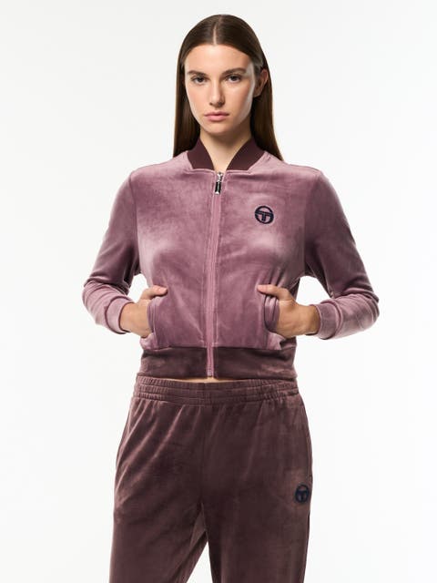 Dalia Velour Track Jacket