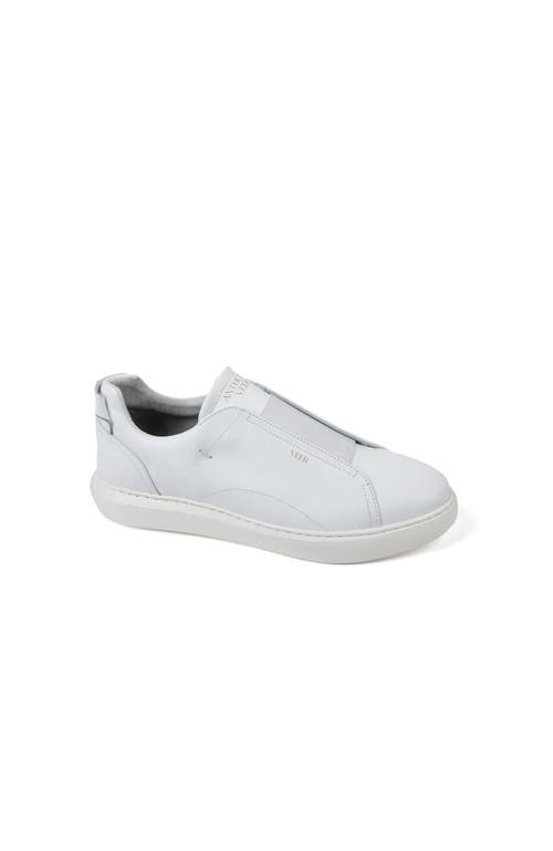 Anthony Veer Men's Lucas Lace Less Sneaker In White
