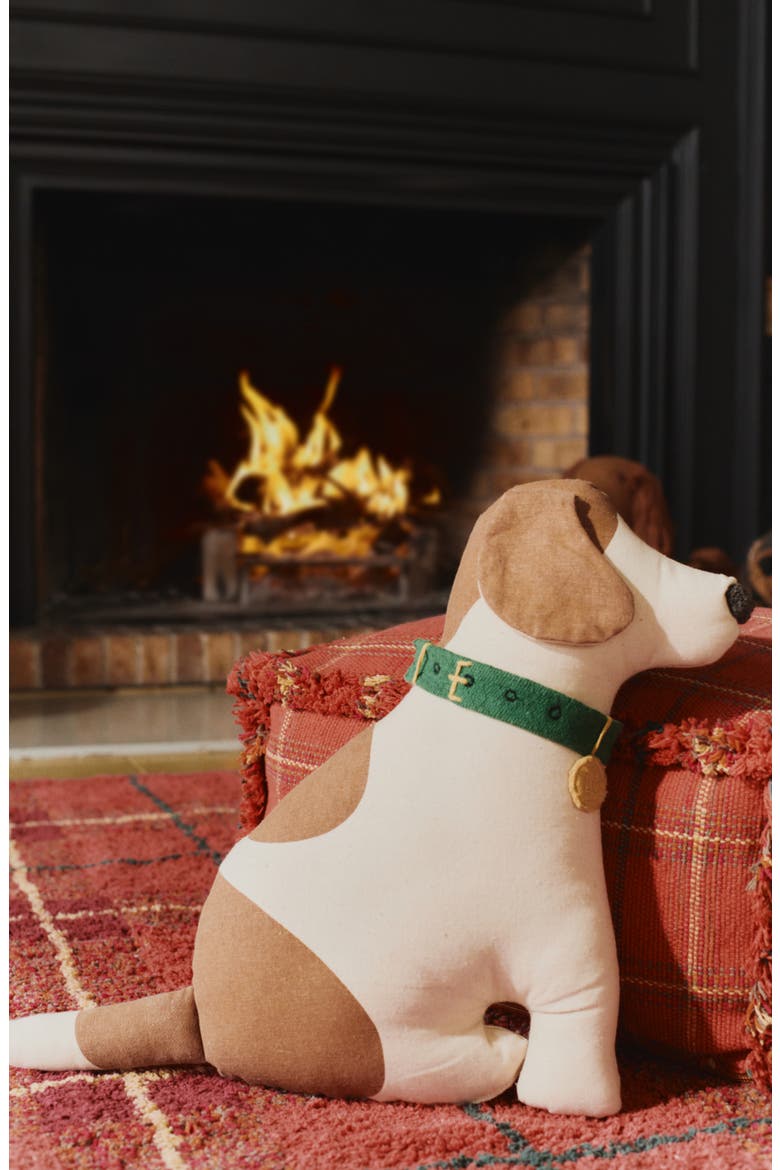 Cooper Beagle Cushion, Alternate, color, TOFFEE NATURAL