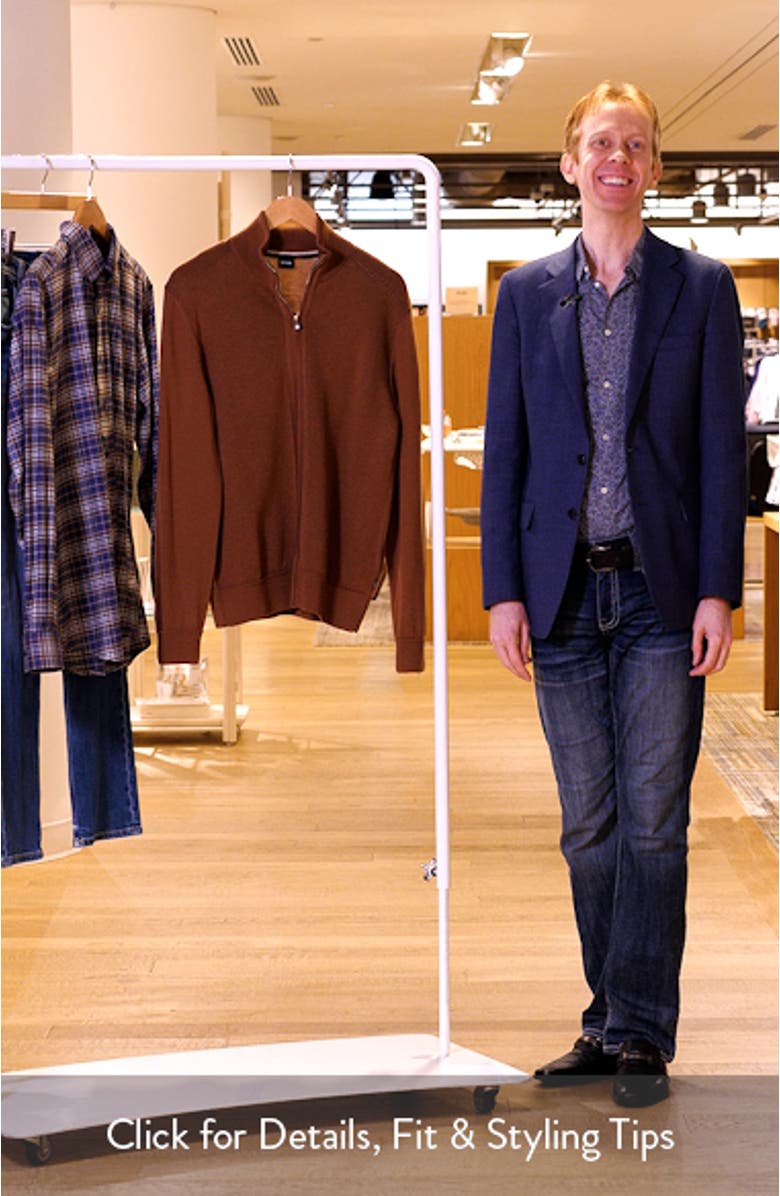 Illarione Zip Wool Cardigan, sales video thumbnail