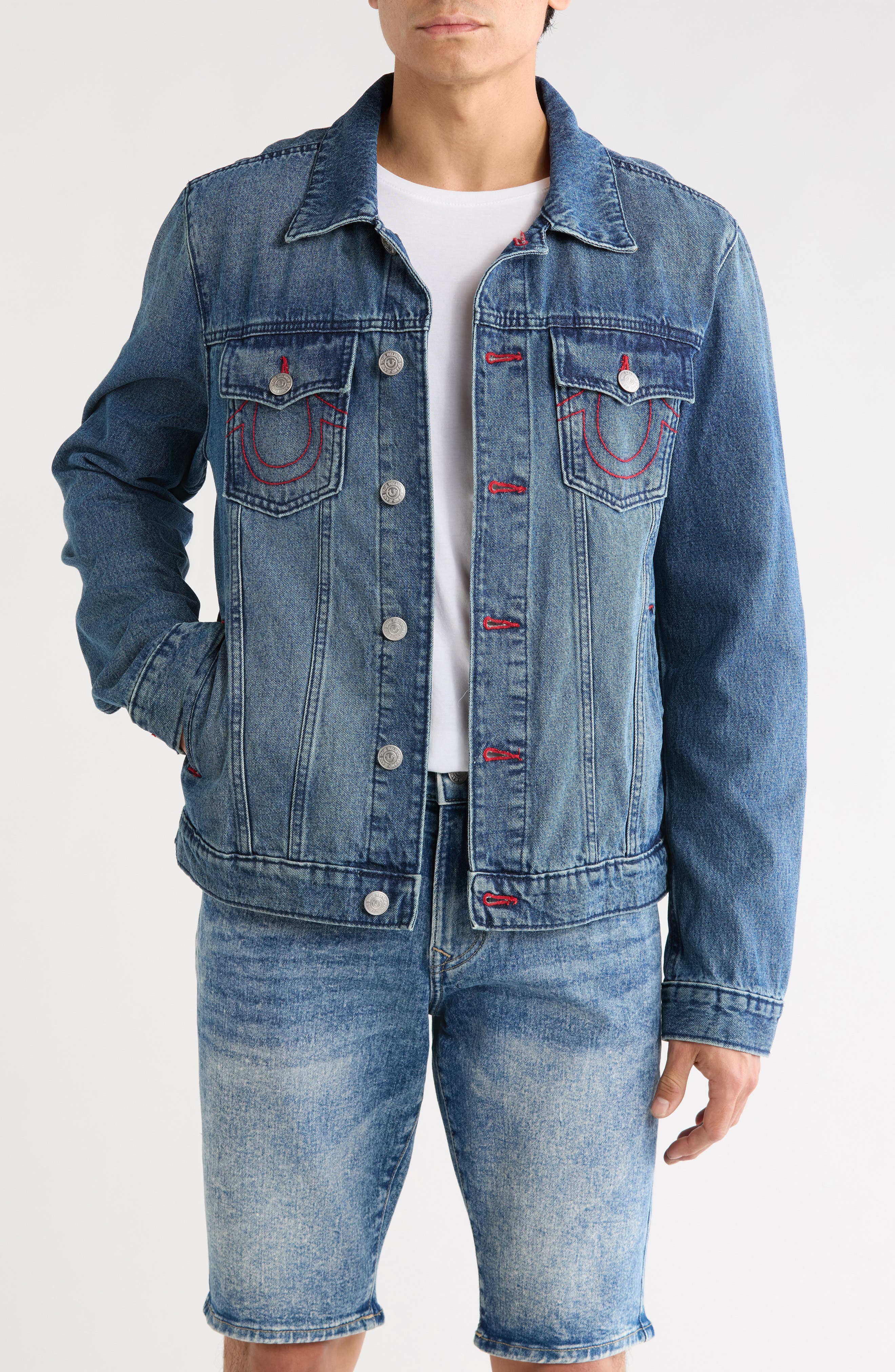 True Religion Jessie Denim Trucker Jacket
