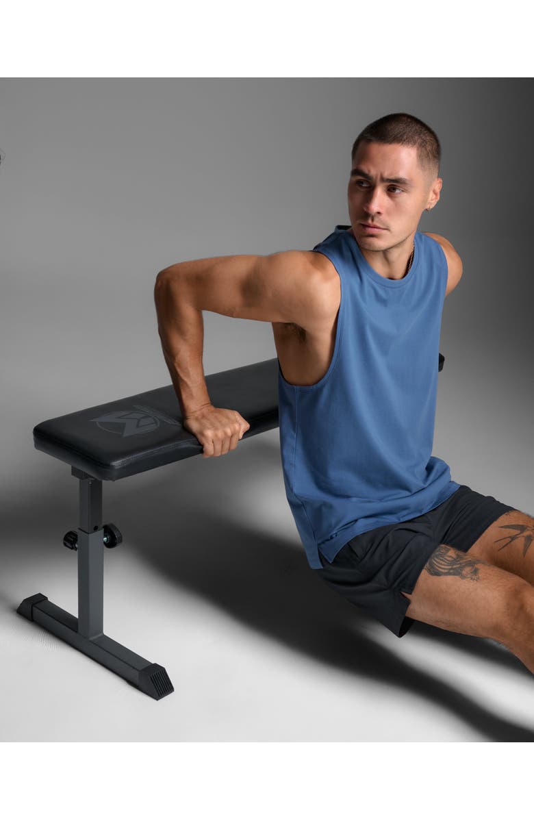 2XU Motion Cotton Flex Tank, Alternate, color, Indigo/Indigo