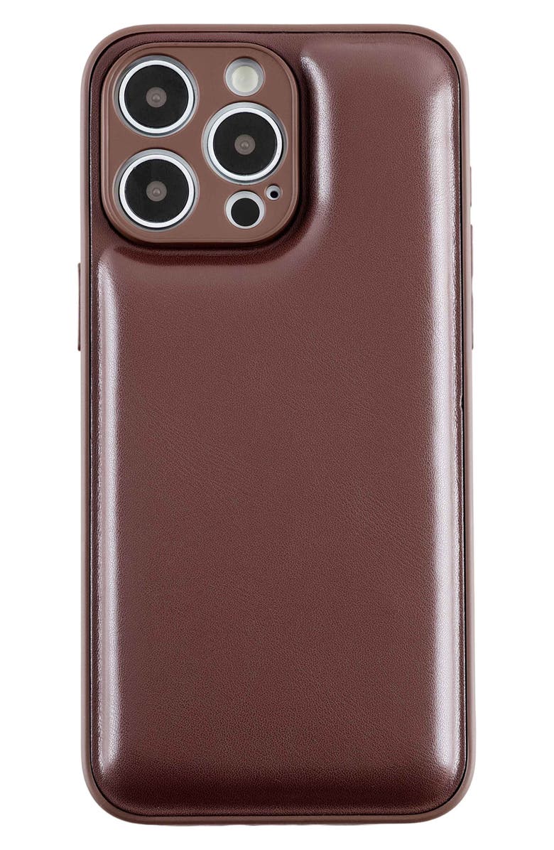 Auramma Cushion iPhone 15 Pro Phone Case, Main, color, Brown