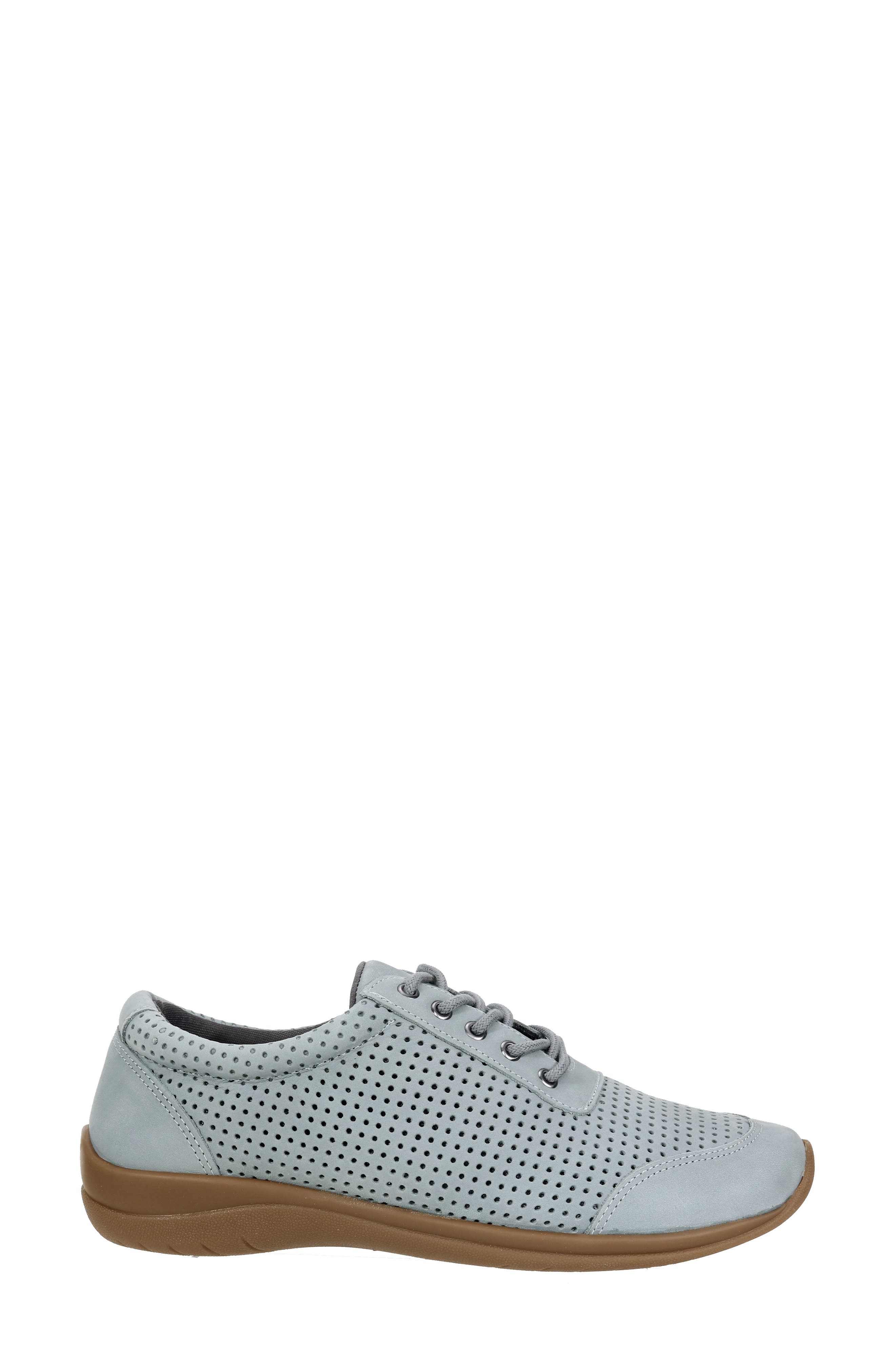 David Tate Suede Perforated Derby - Wide Width Available, Alternate, color, Denim Nubuck