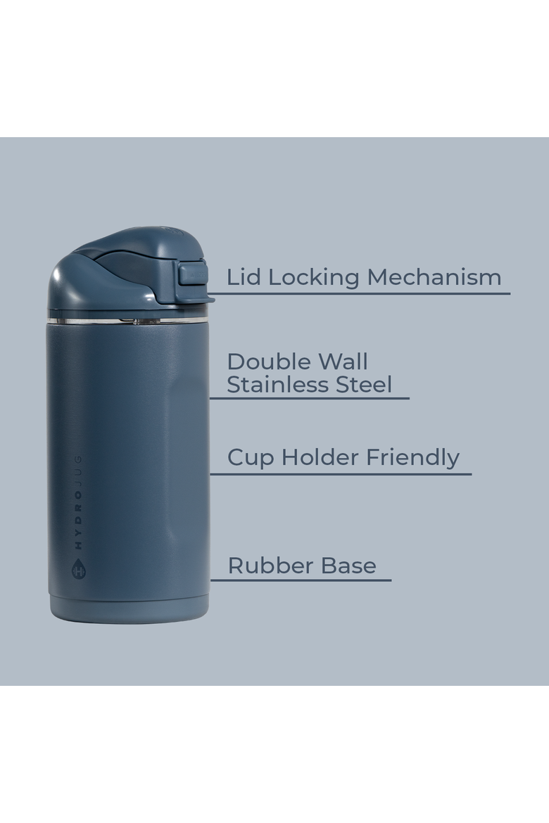 Ease2o Kids 14oz Insulated Stainless Steel Water Bottle With Dual Lid, Alternate, color, Cascade