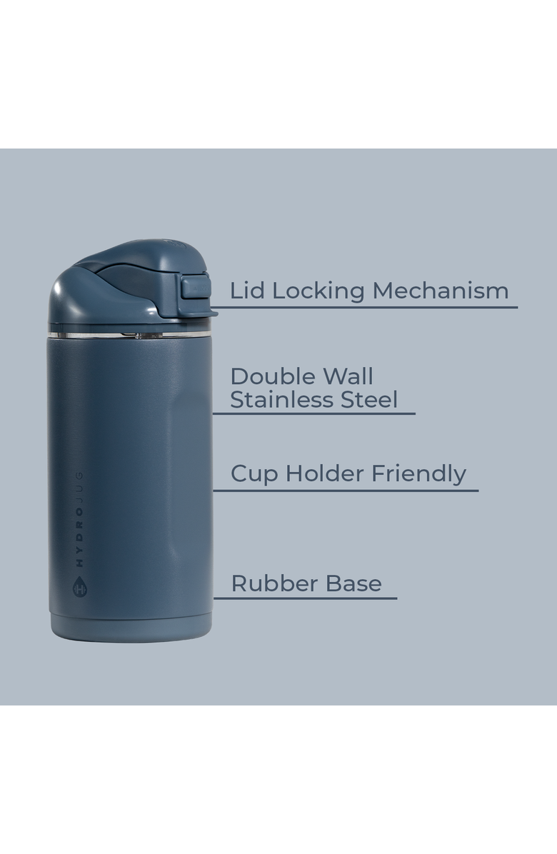 HydroJug Ease2o Kids 14oz Insulated Stainless Steel Water Bottle With Dual Lid, Alternate, color, Cascade