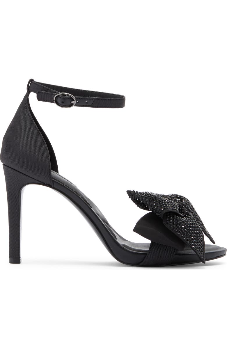 KARL LAGERFELD PARIS Kenz Rhinestone Bow Sandal, Alternate, color,