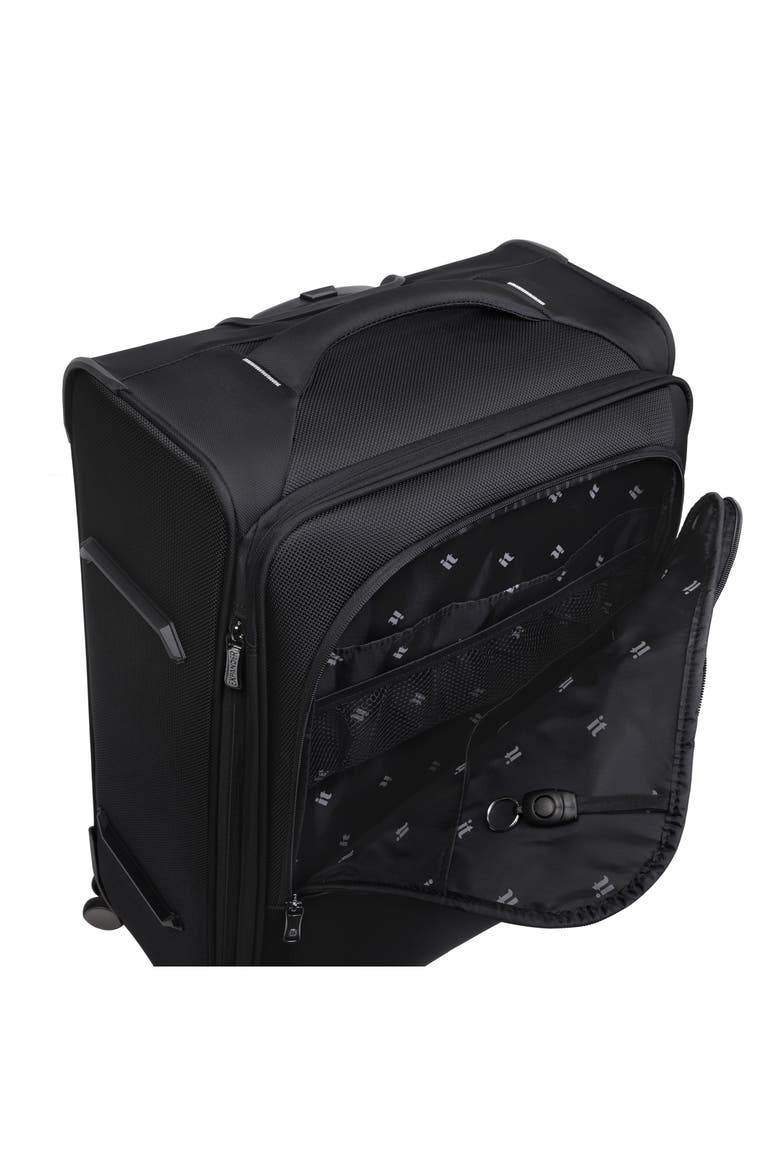 Teleported 32-Inch Expandable Spinner Suitcase, Alternate, color, BLACK