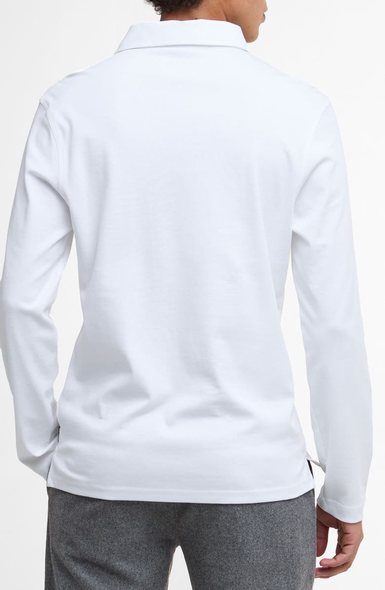 Barbour Corpatch Long Sleeve Polo, Alternate, color, White