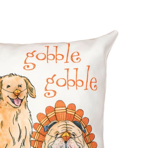 C & F Home C&f Home The Gobblers Dog Festive Turkeys Gobble Gobble Premium Indoor/outdoor Accent Throw Pillow, In Multi