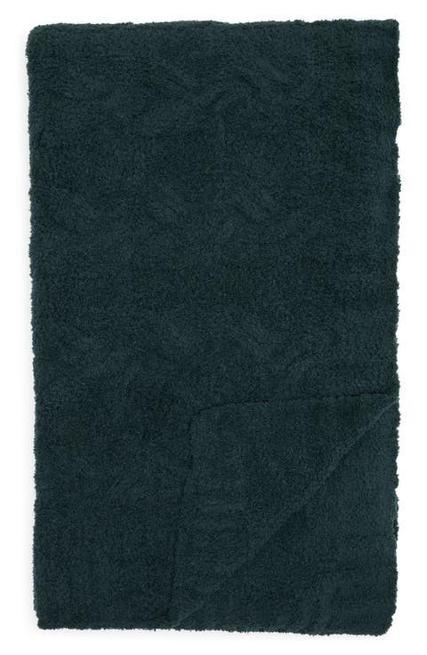Cable Butter Throw Blanket