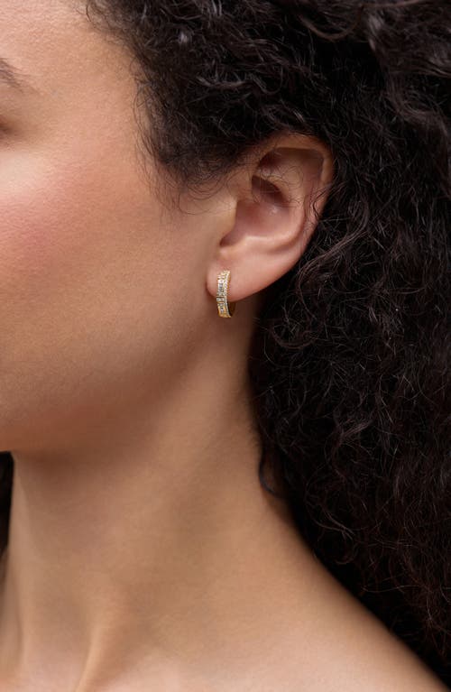 Bony Levy Florentine 18k Gold Diamond Huggie Hoop Earrings In Gold