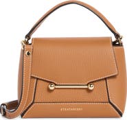 Strathberry Nano Mosaic Grained Leather Top Handle Bag