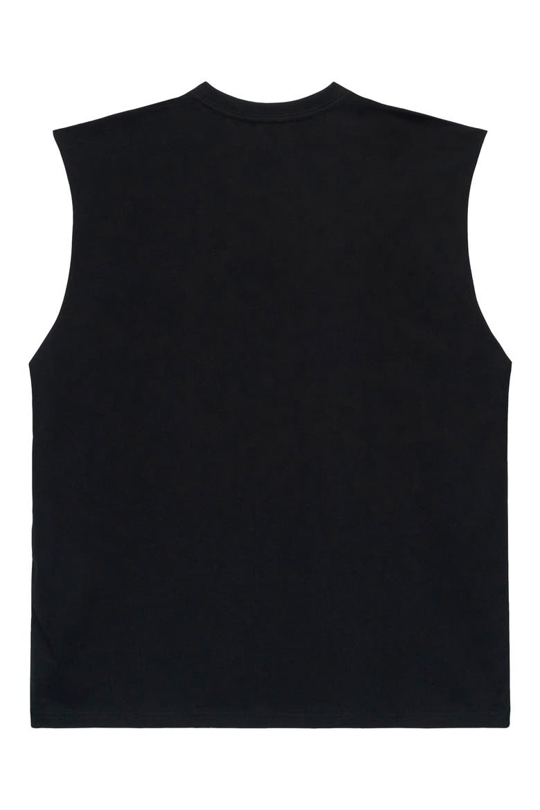 Terry Muscle Tee, Alternate, color, BLACK CURSIVE