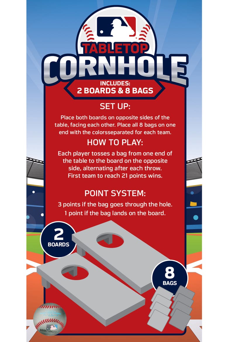 New York Yankees MLB Tabletop Cornhole, Alternate, color, Multicolor