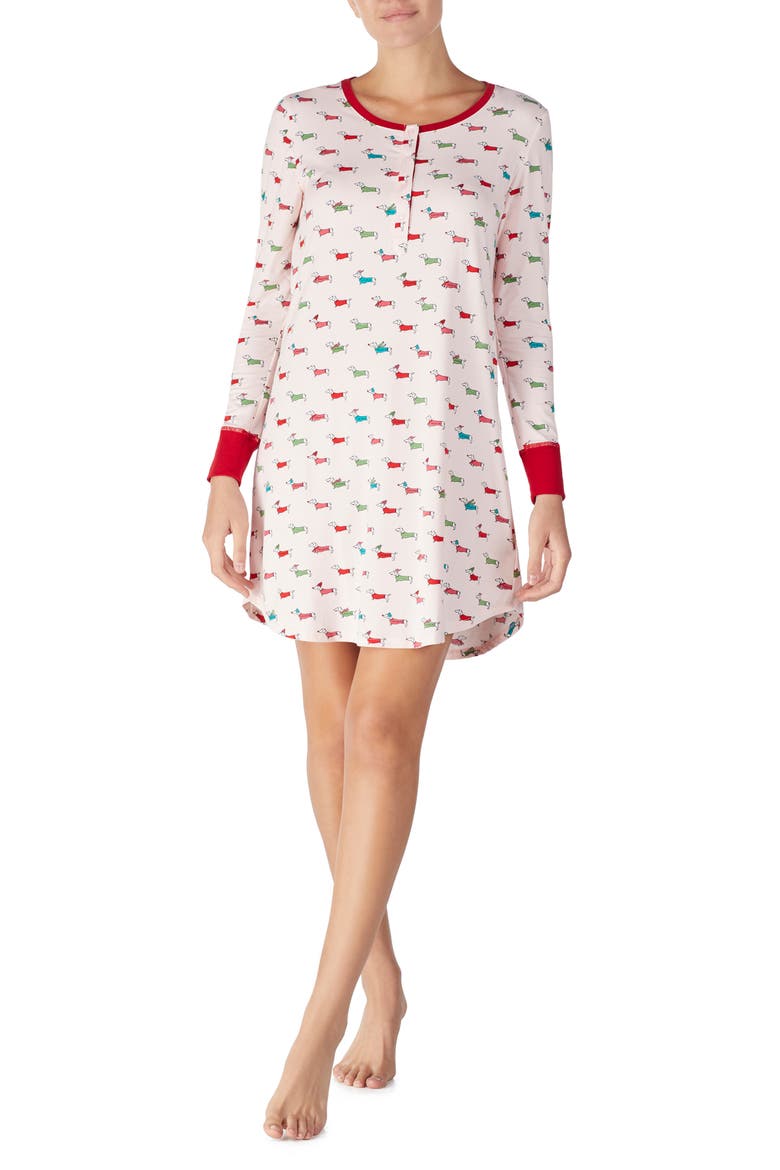 sleep shirt & eye mask, Main, color, DACHSHUNDS