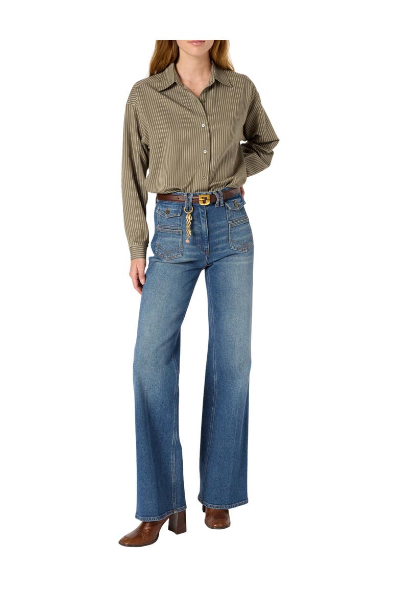 GERARD DAREL Anna Flared High Rise Jeans, Alternate, color, Universe