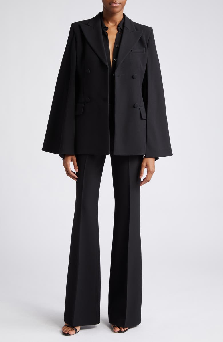 Michael Kors Collection Split Sleeve Silk Georgette Button-Up Shirt, Alternate, color, 