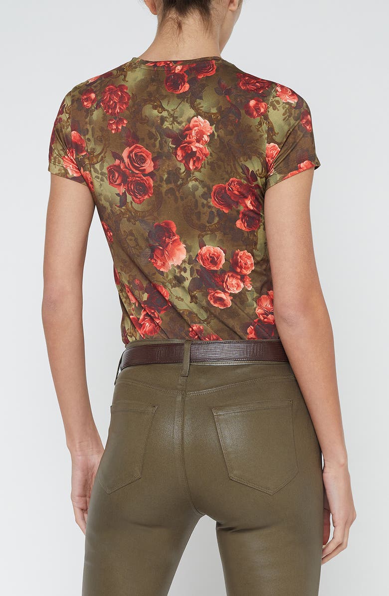 L'AGENCE Ressi Floral Print T-Shirt, Alternate, color, 
