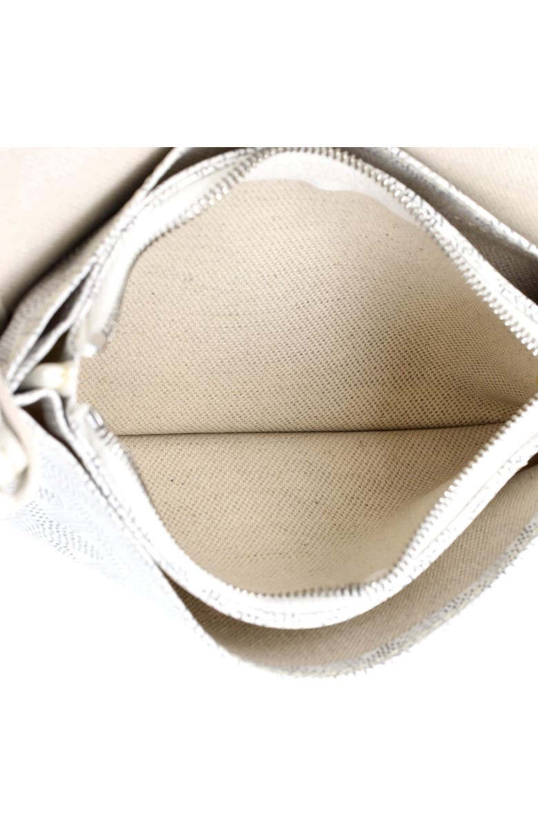 Pre-Owned Goyard Plumet Clutch Wallet Coated Canvas, Alternate, color, White