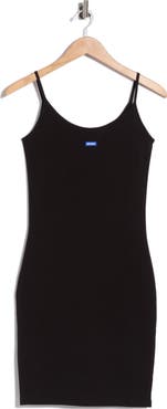 BOSS Logo Patch Knit Minidress