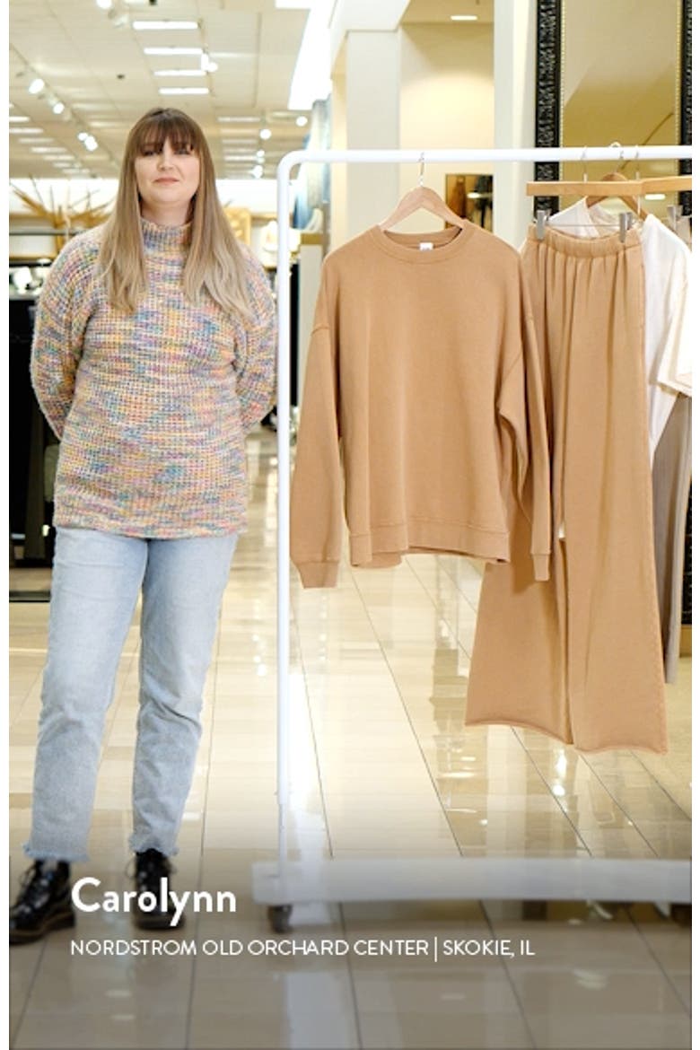 Oversize Organic Cotton Sweatshirt video