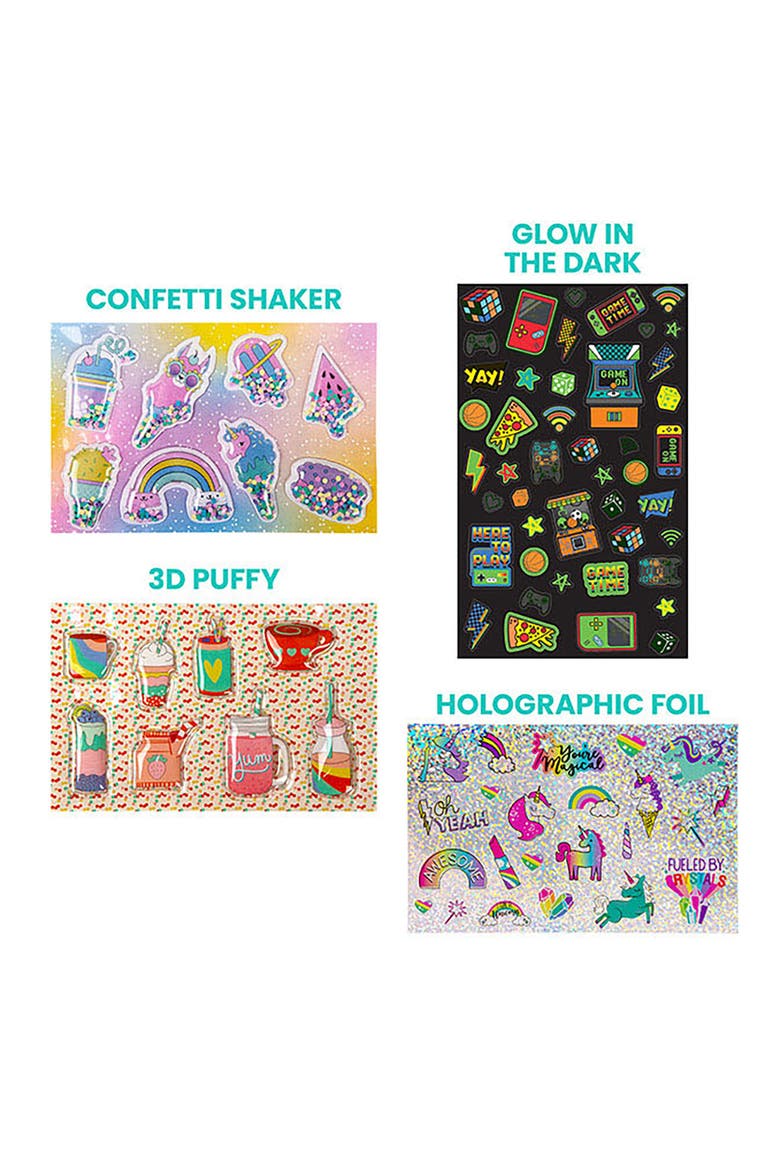 5,000+ Ultimate Sticker Set Vinyl, 3D & Puffy Stickers, Alternate, color, Multicolored