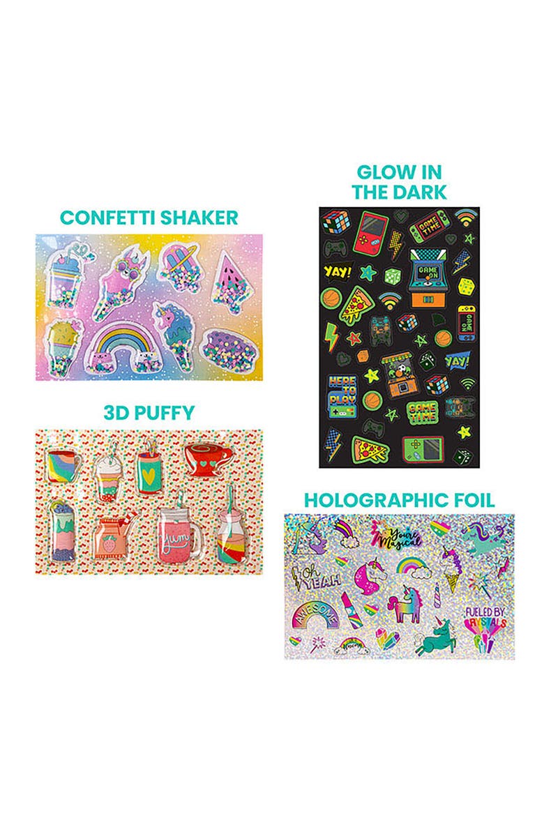 Fashion Angels 5,000+ Ultimate Sticker Set Vinyl, 3D & Puffy Stickers, Alternate, color, Multicolored