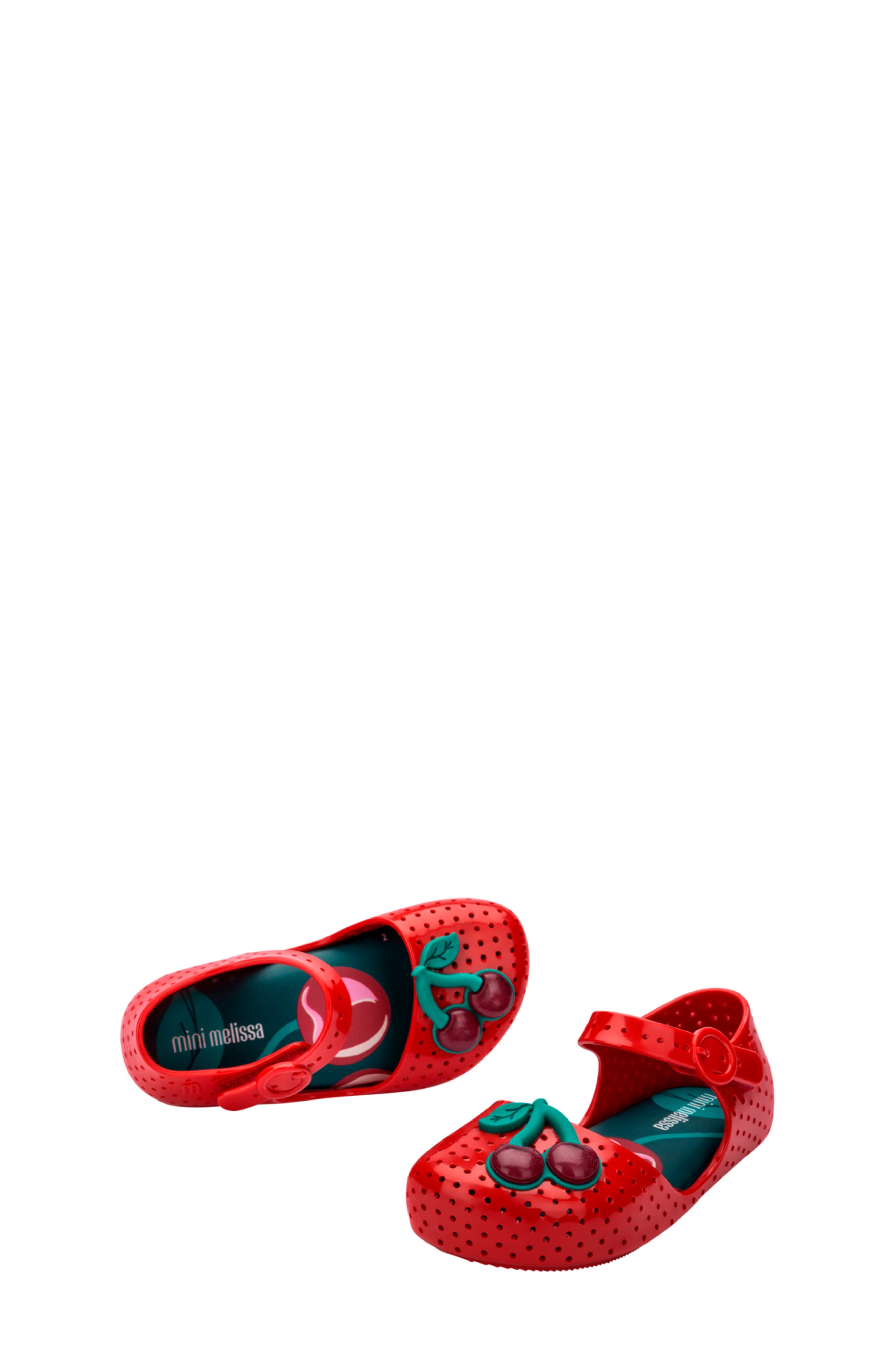 Kids' Furadinha Mary Jane Flat, Alternate, color, RED/ GREEN