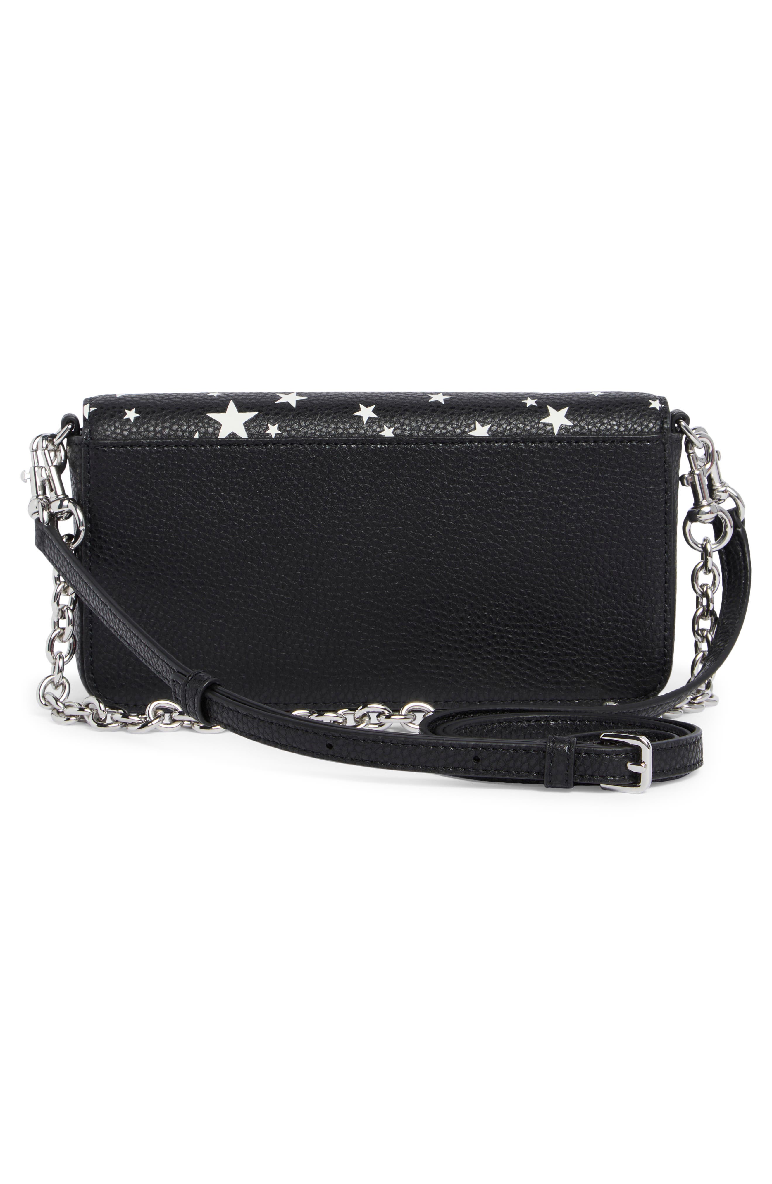 Marc Jacobs Star Print Bold Mini Crossbody Bag, Alternate, color, Black Multi