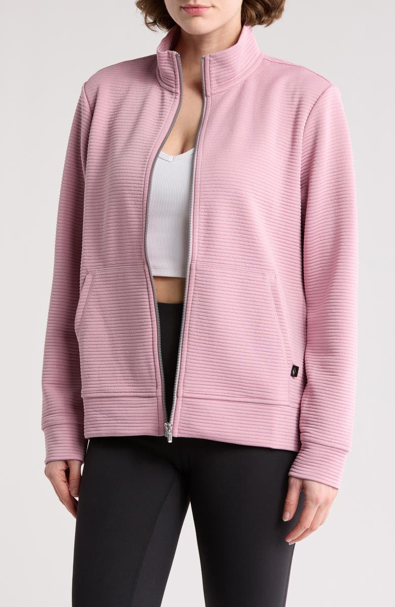 SKECHERS The Go Walk<sup>™</sup> Hoodless Hoodie<sup>™</sup> Zip Jacket, Main, color, Pink/ Lavender