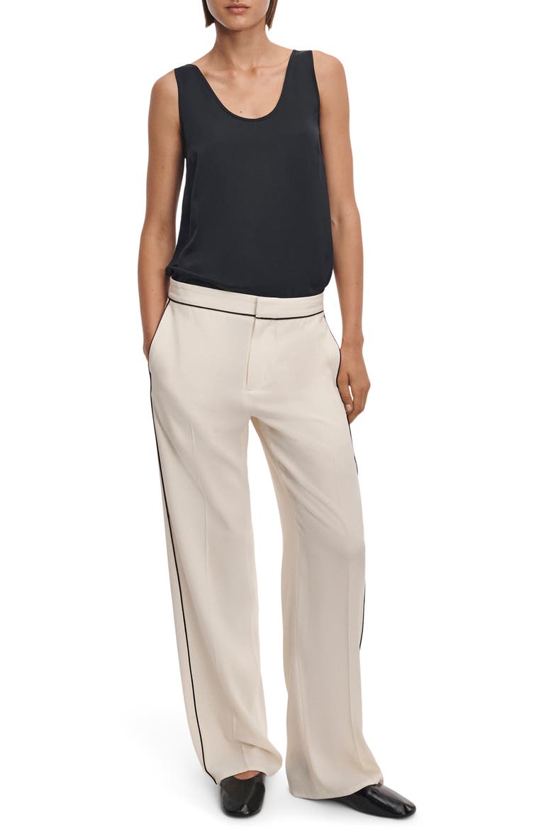 Kathryn Side Stripe Wide Leg Pants, Alternate, color, OFF WHITE