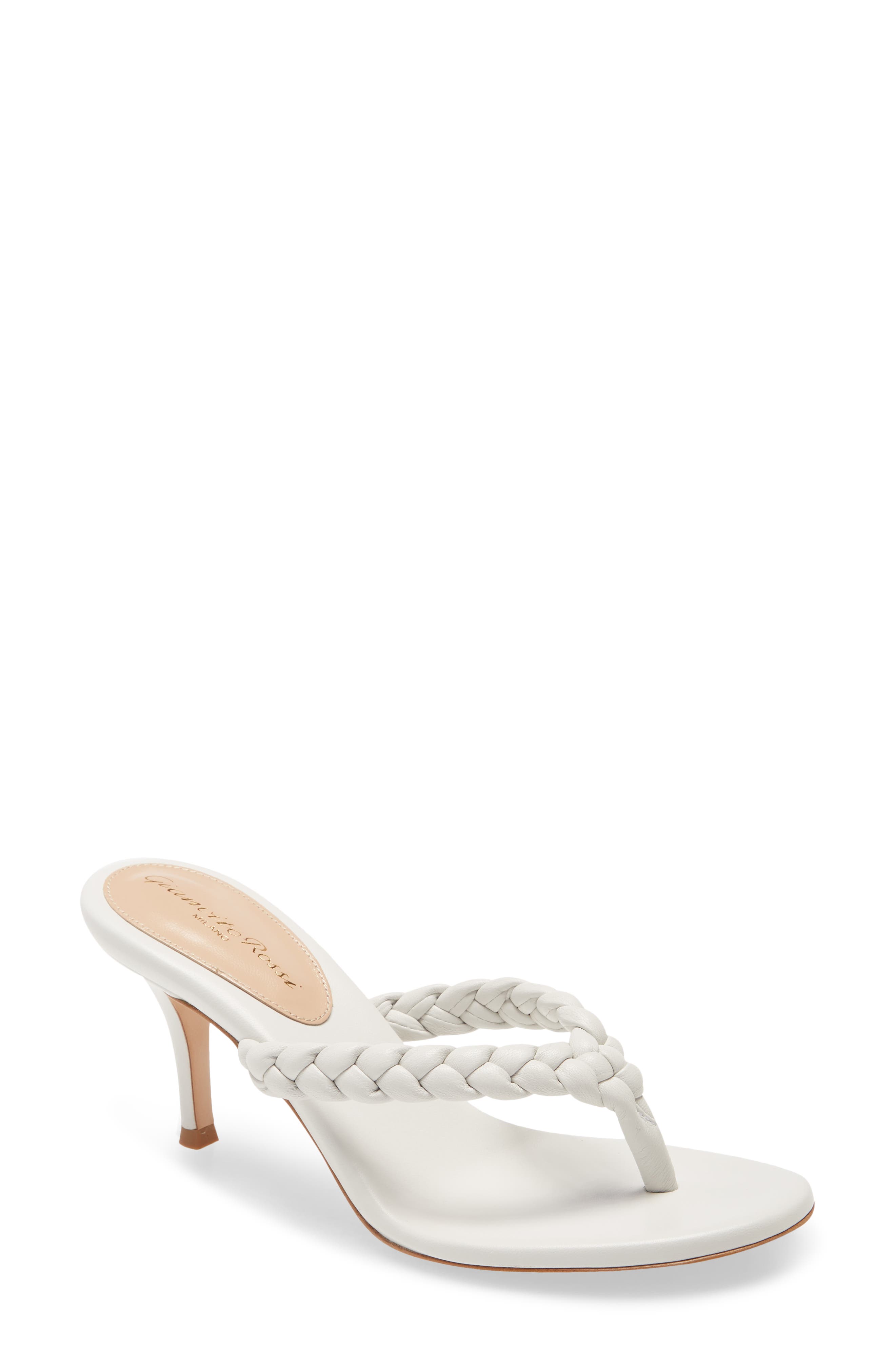 Gianvito Rossi Braided Strap Sandal, Main, color, 
